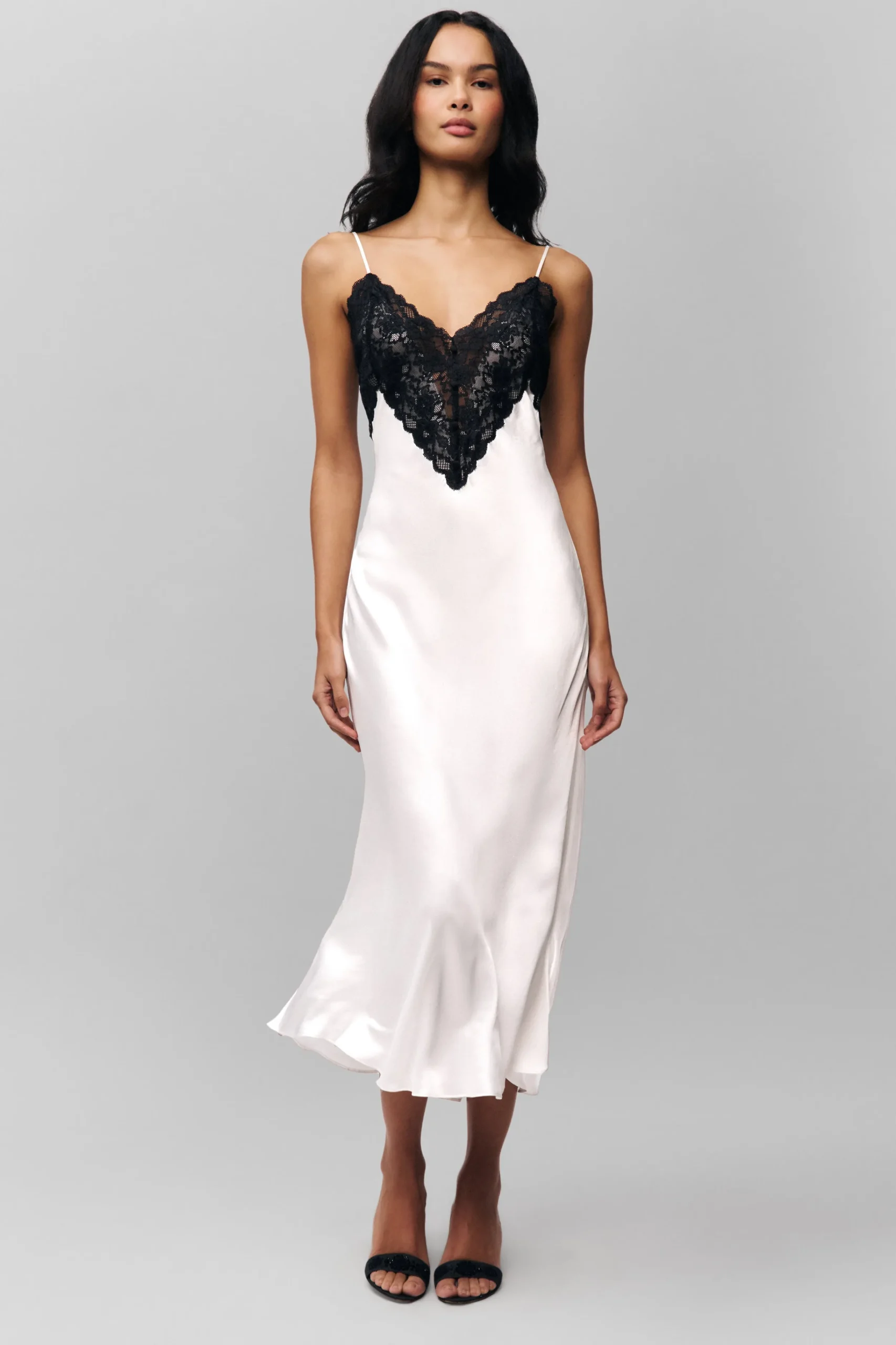 GUIZIO Nova Slip Midi Dress- Midi Dresses|Dresses