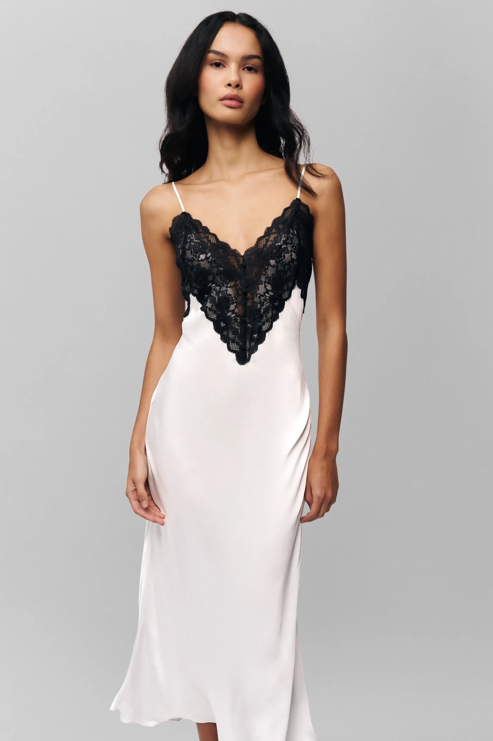 GUIZIO Nova Slip Midi Dress- Midi Dresses|Dresses