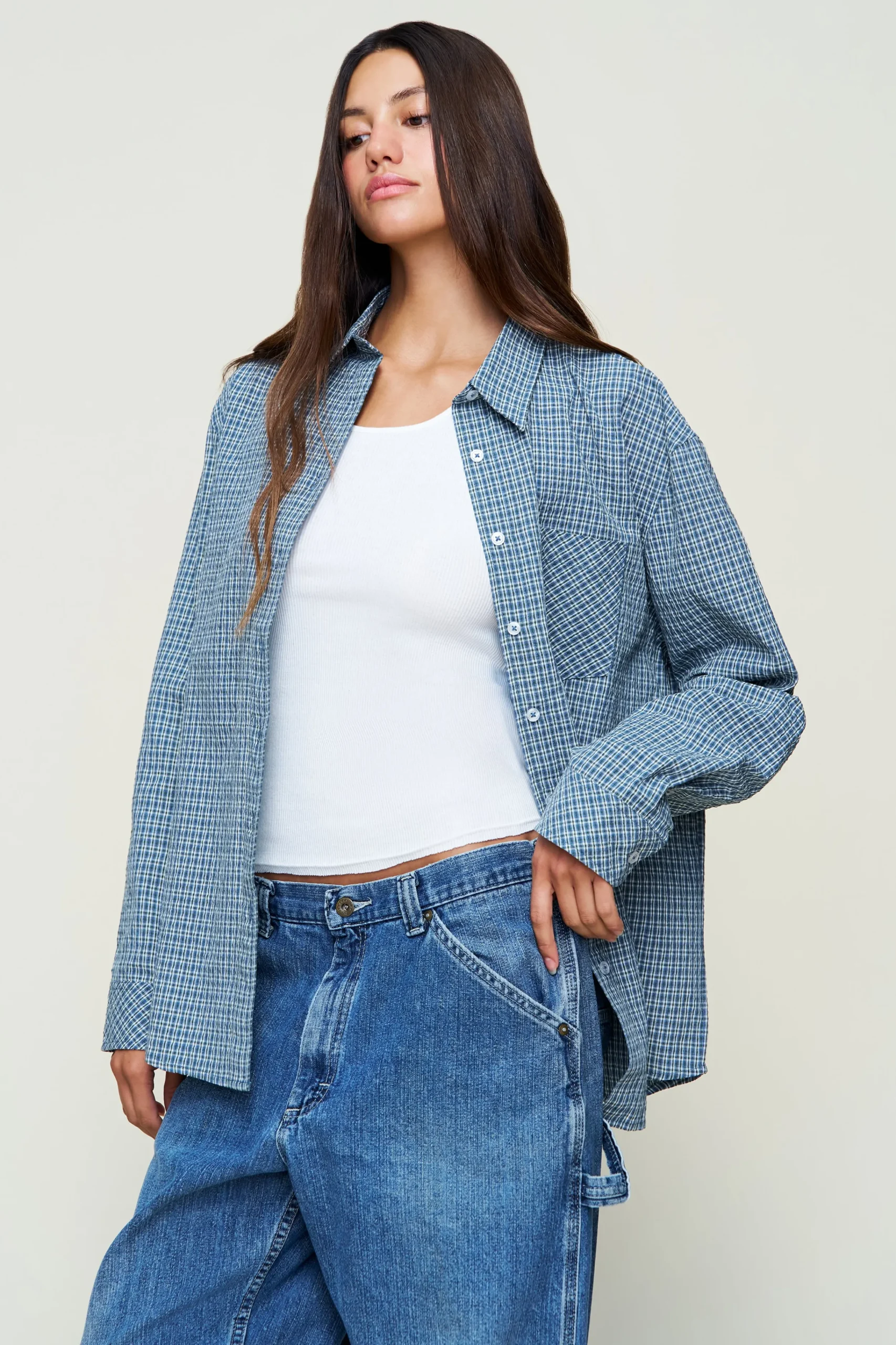 GUIZIO Oona Buttondown- Long Sleeve Tops|Tops