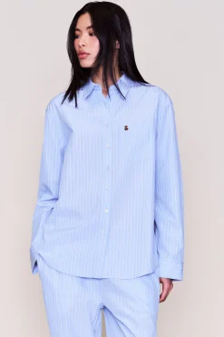 GUIZIO Oona Buttondown- Long Sleeve Tops|Tops