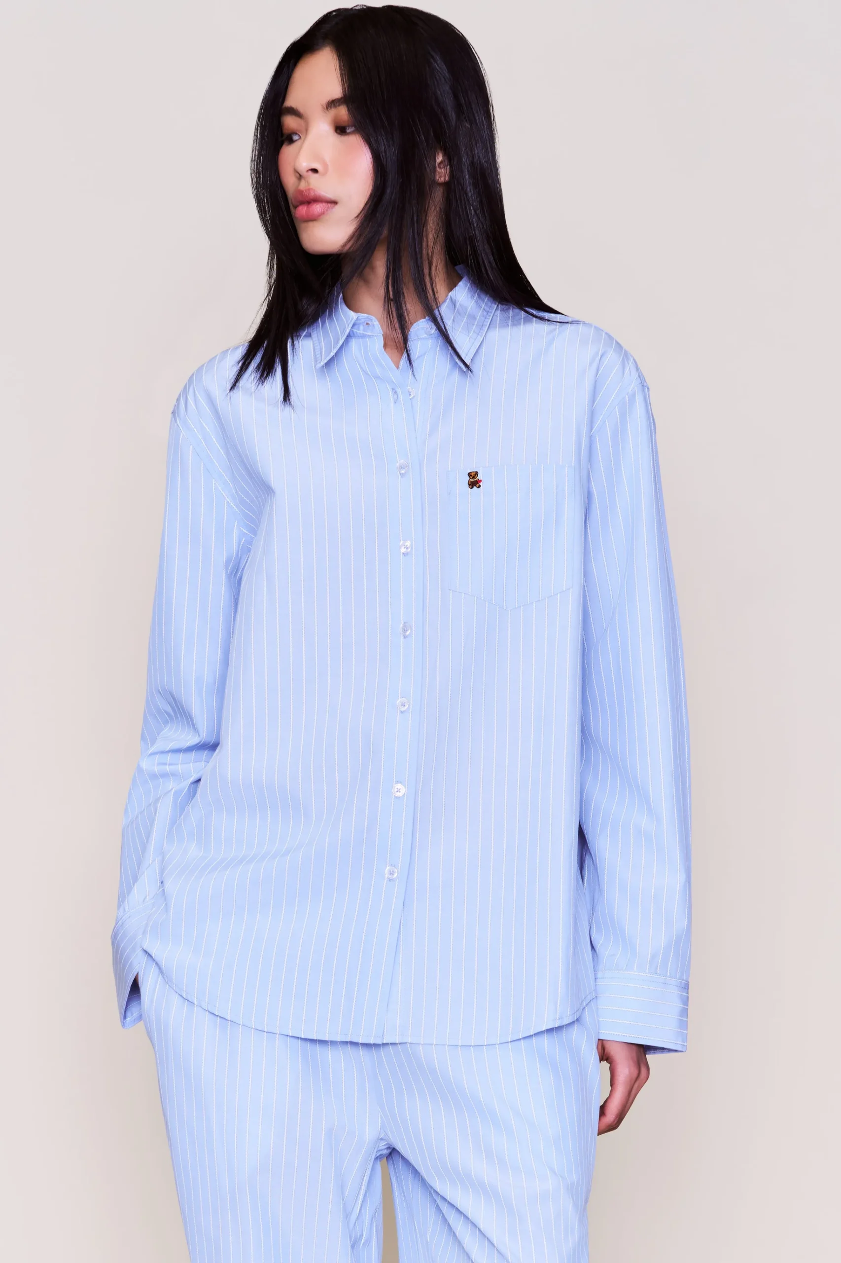 GUIZIO Oona Buttondown- Long Sleeve Tops|Tops