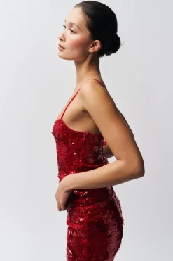 GUIZIO Paillette Cami- Sleeveless Tops|Tops