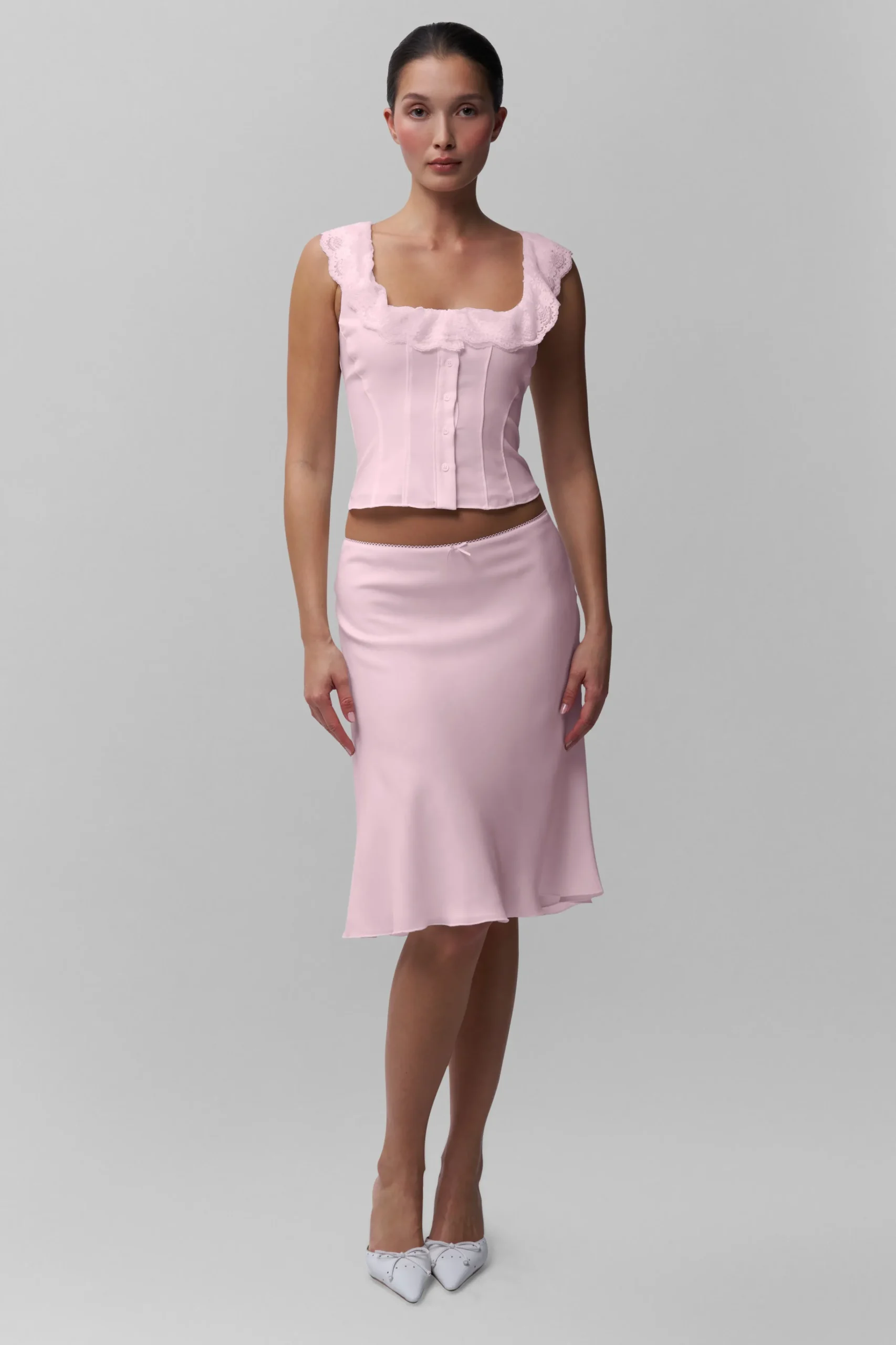 GUIZIO Paloma Lace Top- Sleeveless Tops|Tops