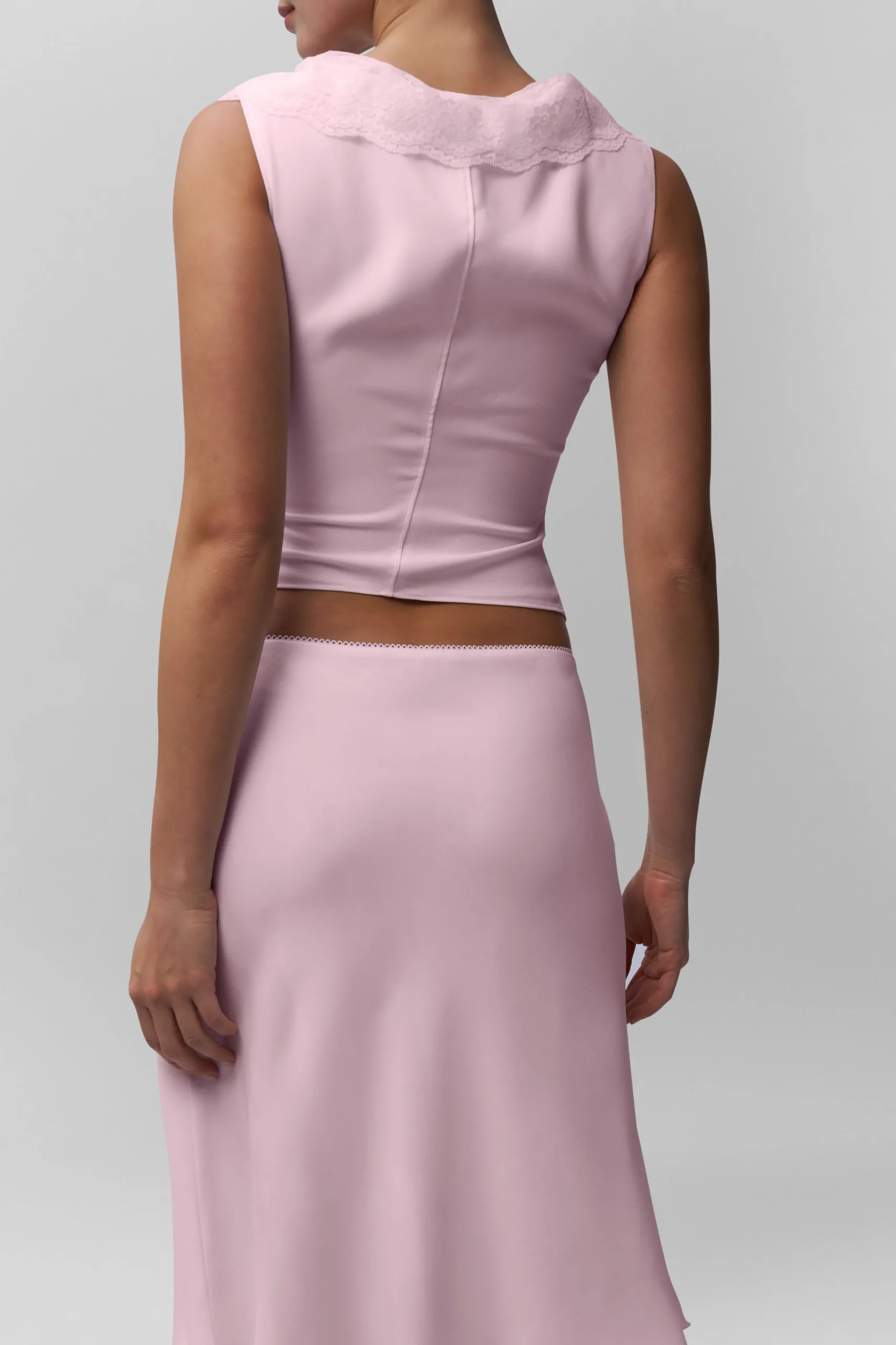 GUIZIO Paloma Lace Top- Sleeveless Tops|Tops