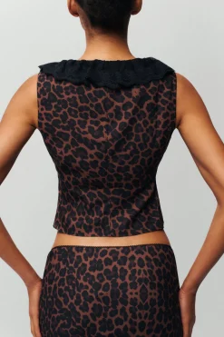 GUIZIO Paloma Lace Top- Sleeveless Tops|Tops