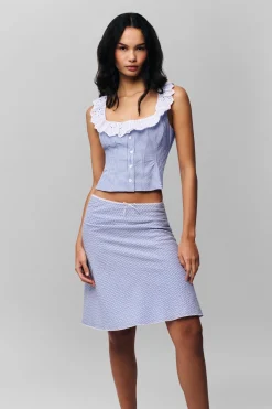 GUIZIO Paloma Lace Top- Sleeveless Tops|Tops