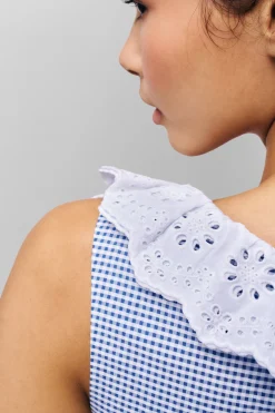 GUIZIO Paloma Lace Top- Sleeveless Tops|Tops