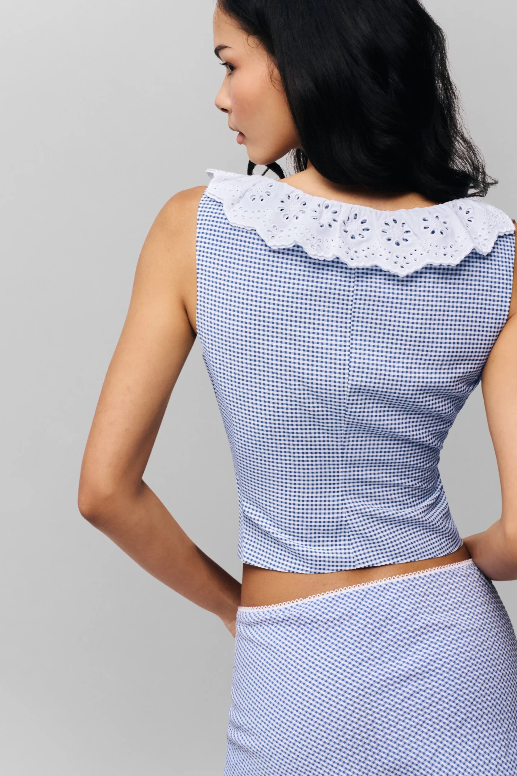 GUIZIO Paloma Lace Top- Sleeveless Tops|Tops