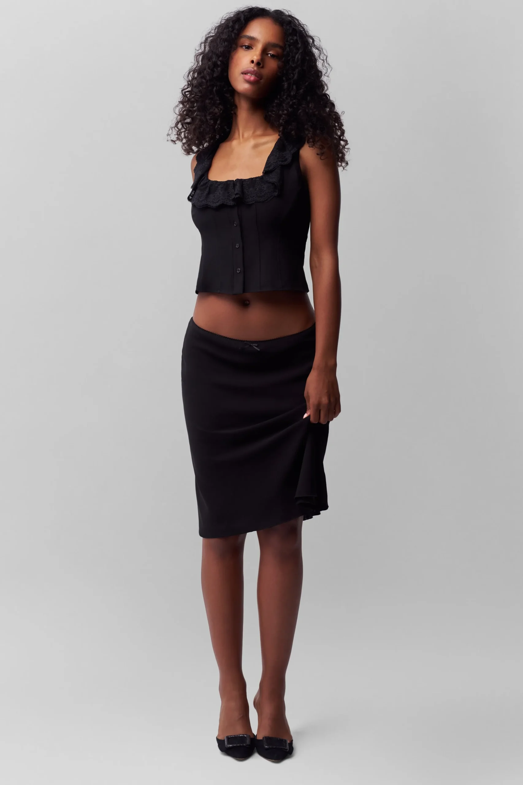 GUIZIO Paloma Skirt- Midi Skirts|Skirts