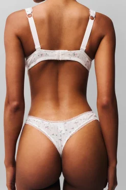 GUIZIO Pointelle Lace Thong- Intimates