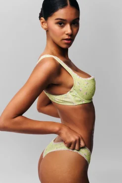 GUIZIO Pointelle Lace Thong- Intimates
