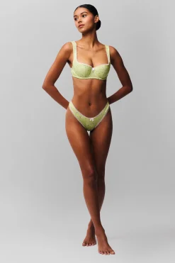 GUIZIO Pointelle Lace Thong- Intimates
