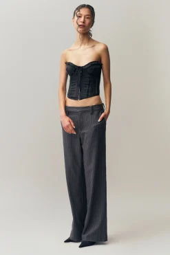 GUIZIO Raina Pinstripe Pant- Pants