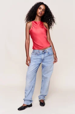 GUIZIO Regine Cowl Neck Top- Sleeveless Tops|Tops