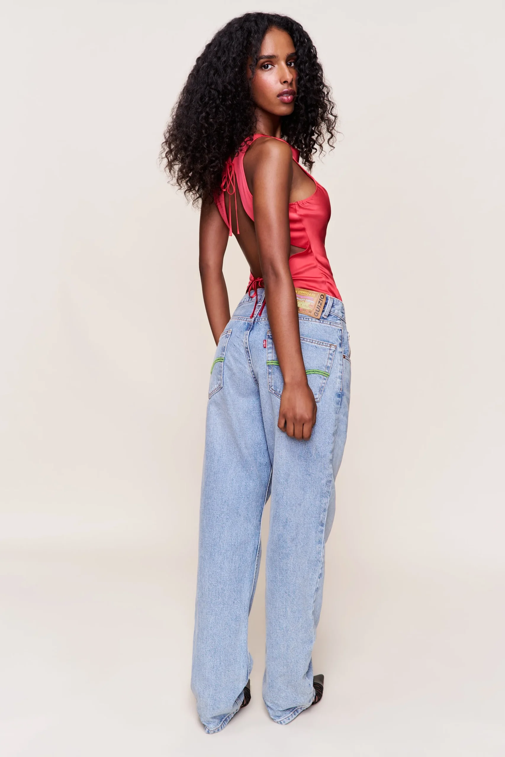 GUIZIO Regine Cowl Neck Top- Sleeveless Tops|Tops