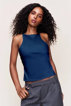 GUIZIO Regine Cowl Neck Top- Sleeveless Tops|Tops