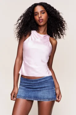 GUIZIO Regine Cowl Neck Top- Sleeveless Tops|Tops
