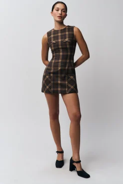 GUIZIO Rowan Tartan Dress- Mini Dresses|Dresses