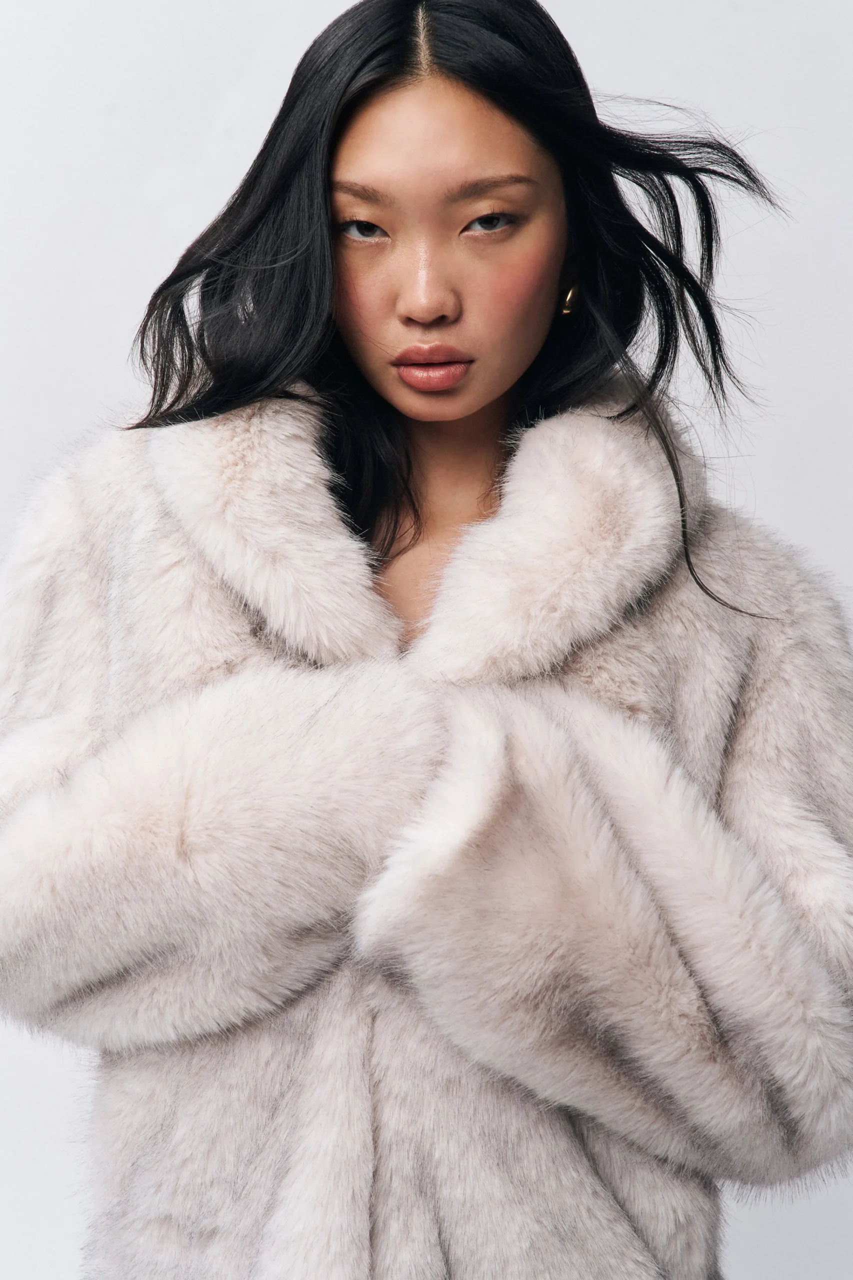 GUIZIO Roxie Faux Fur Coat- Jackets
