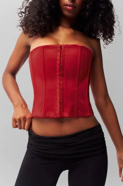 GUIZIO Satin Corset- Corsets|Corsets
