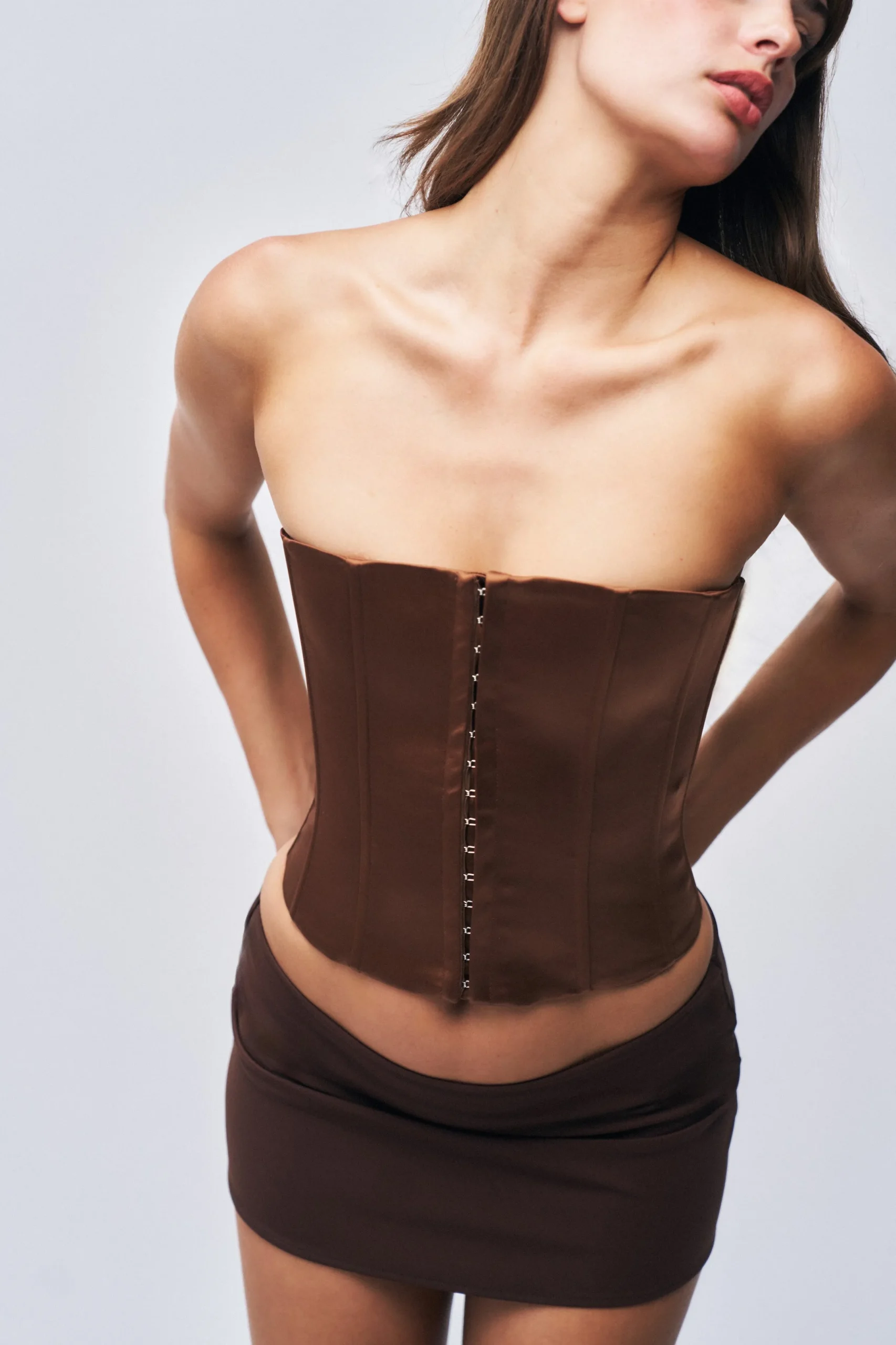 GUIZIO Satin Corset- Corsets|Corsets