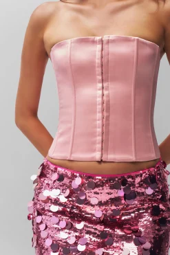 GUIZIO Satin Corset- Corsets|Corsets
