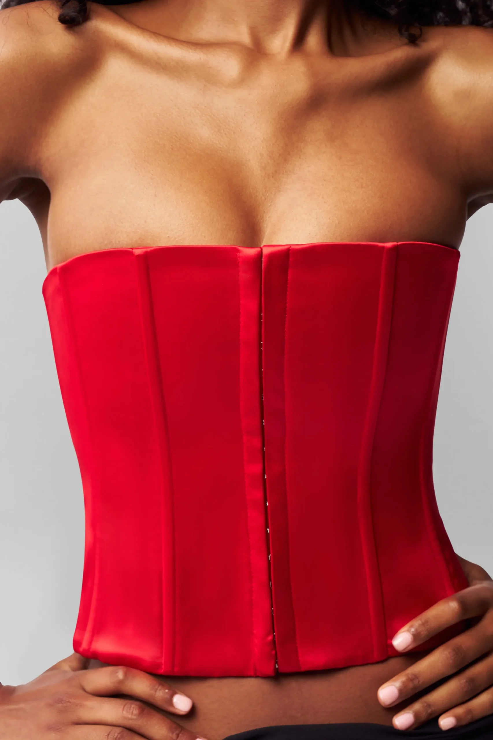 GUIZIO Satin Corset- Corsets|Corsets