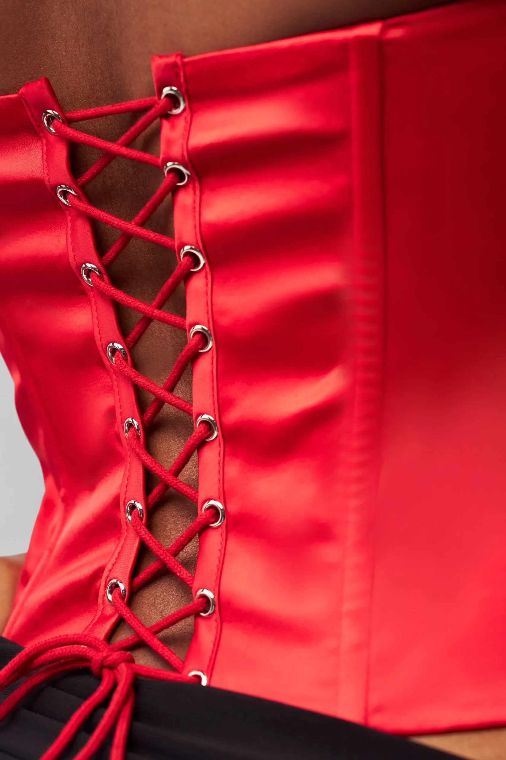 GUIZIO Satin Corset- Corsets|Corsets