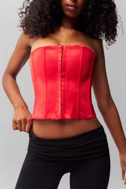 GUIZIO Satin Corset- Corsets|Corsets