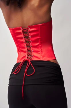 GUIZIO Satin Corset- Corsets|Corsets