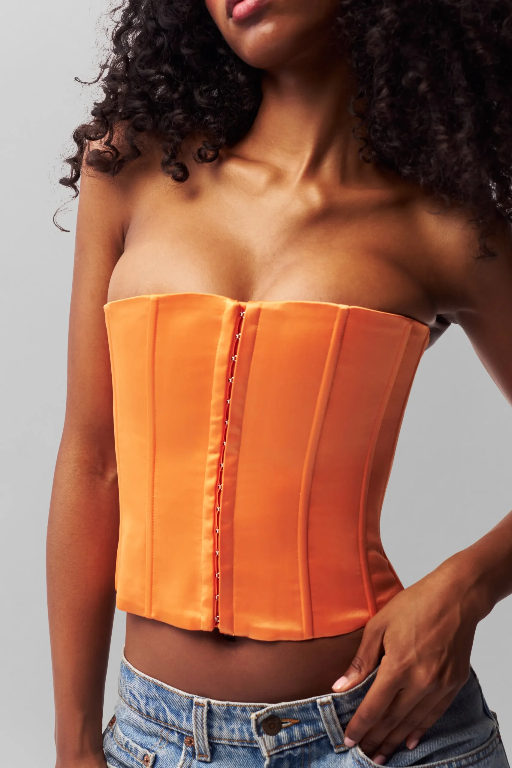 GUIZIO Satin Corset- Corsets|Corsets
