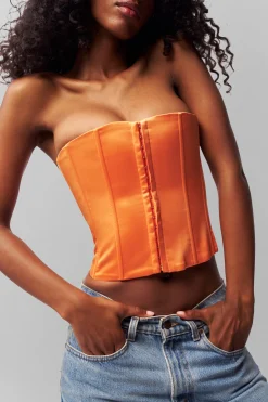 GUIZIO Satin Corset- Corsets|Corsets