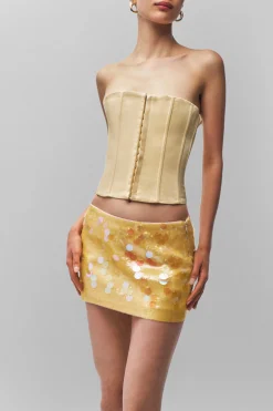 GUIZIO Satin Corset- Corsets|Corsets