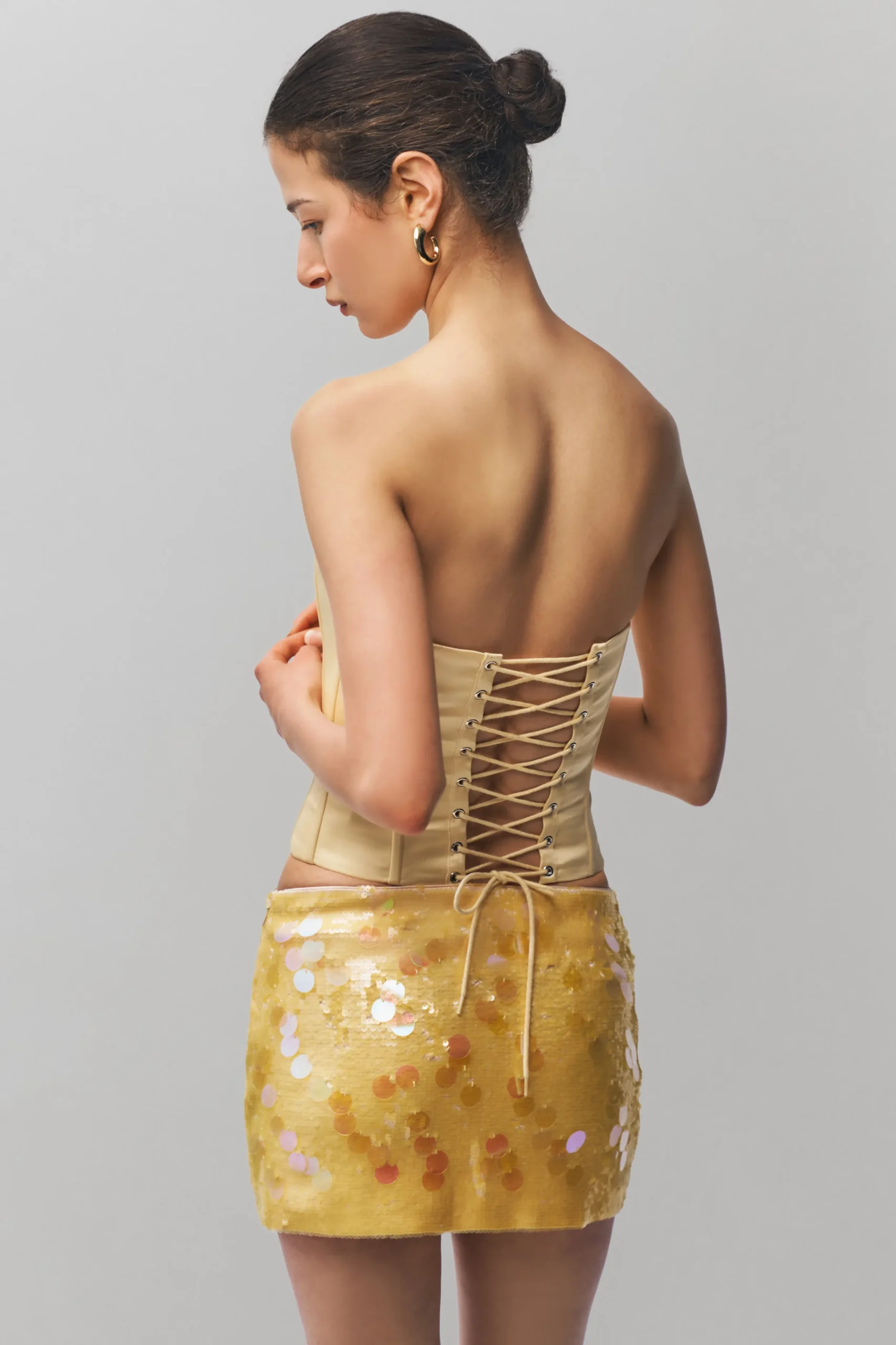 GUIZIO Satin Corset- Corsets|Corsets