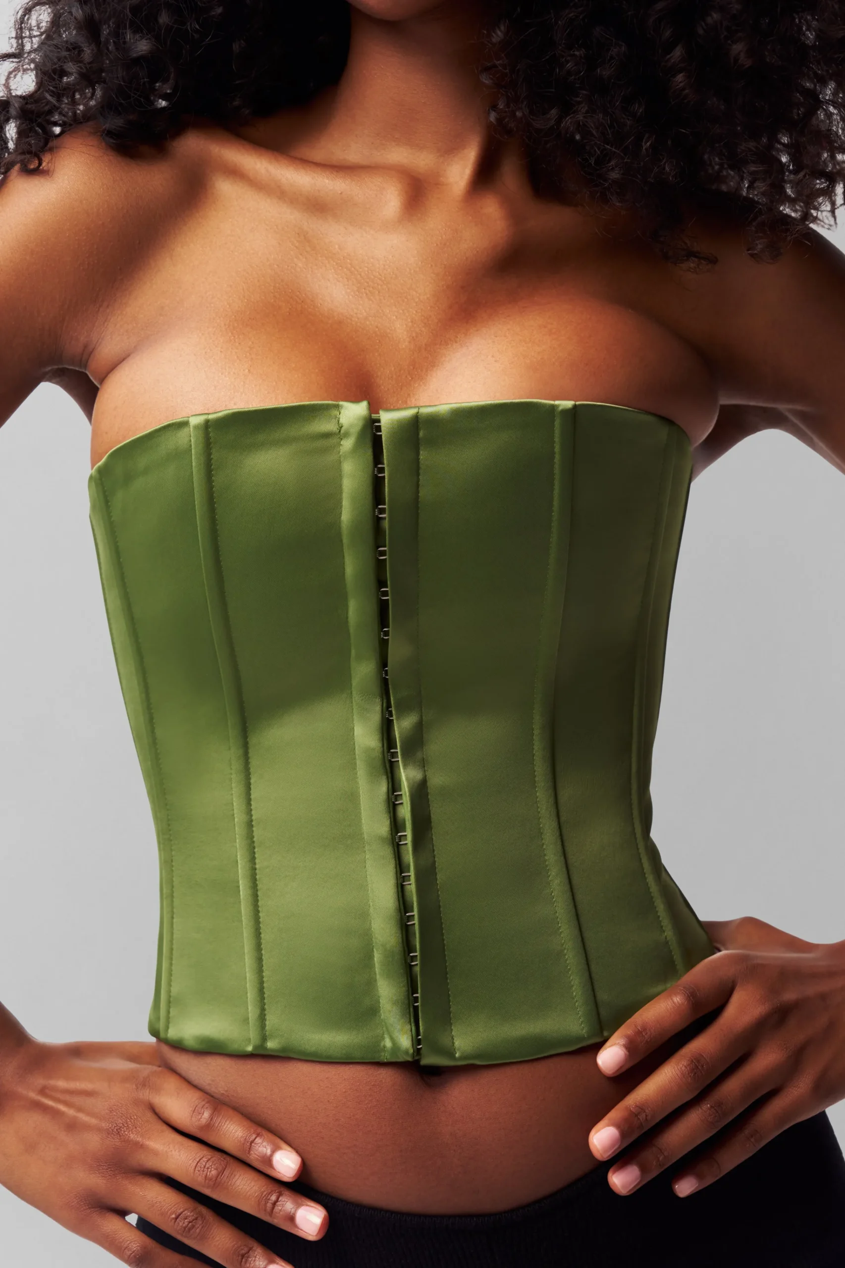 GUIZIO Satin Corset- Corsets|Corsets