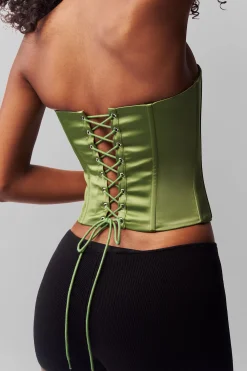 GUIZIO Satin Corset- Corsets|Corsets