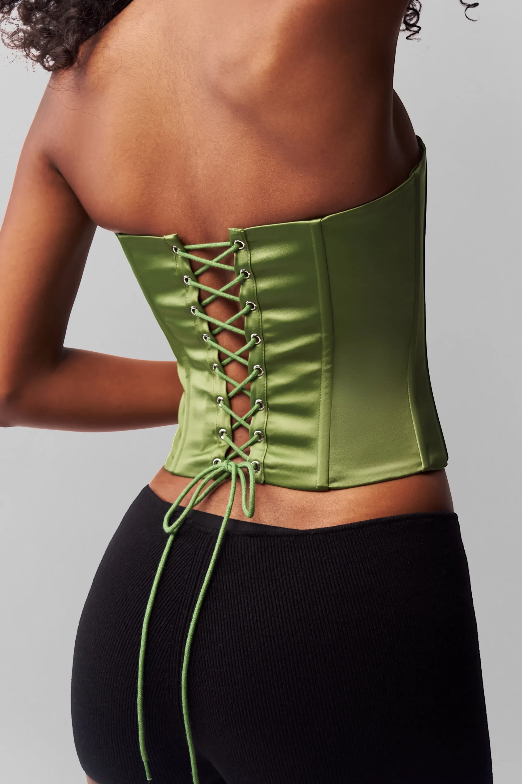 GUIZIO Satin Corset- Corsets|Corsets