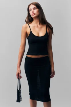 GUIZIO Selene Midi Skirt- Midi Skirts|Skirts