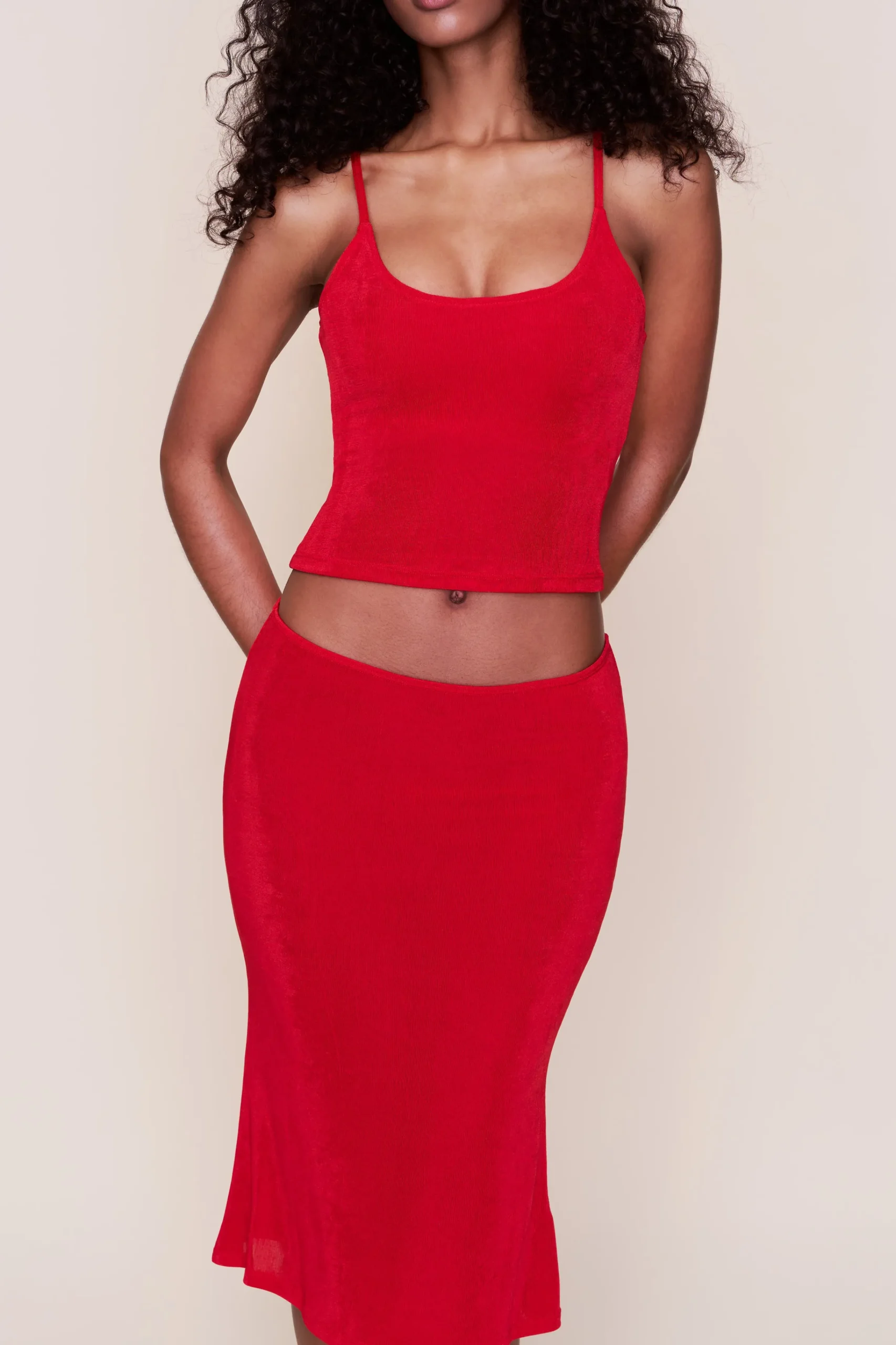 GUIZIO Selene Midi Skirt- Midi Skirts|Skirts
