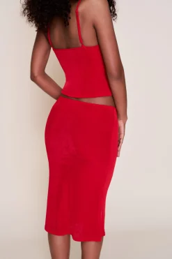 GUIZIO Selene Midi Skirt- Midi Skirts|Skirts