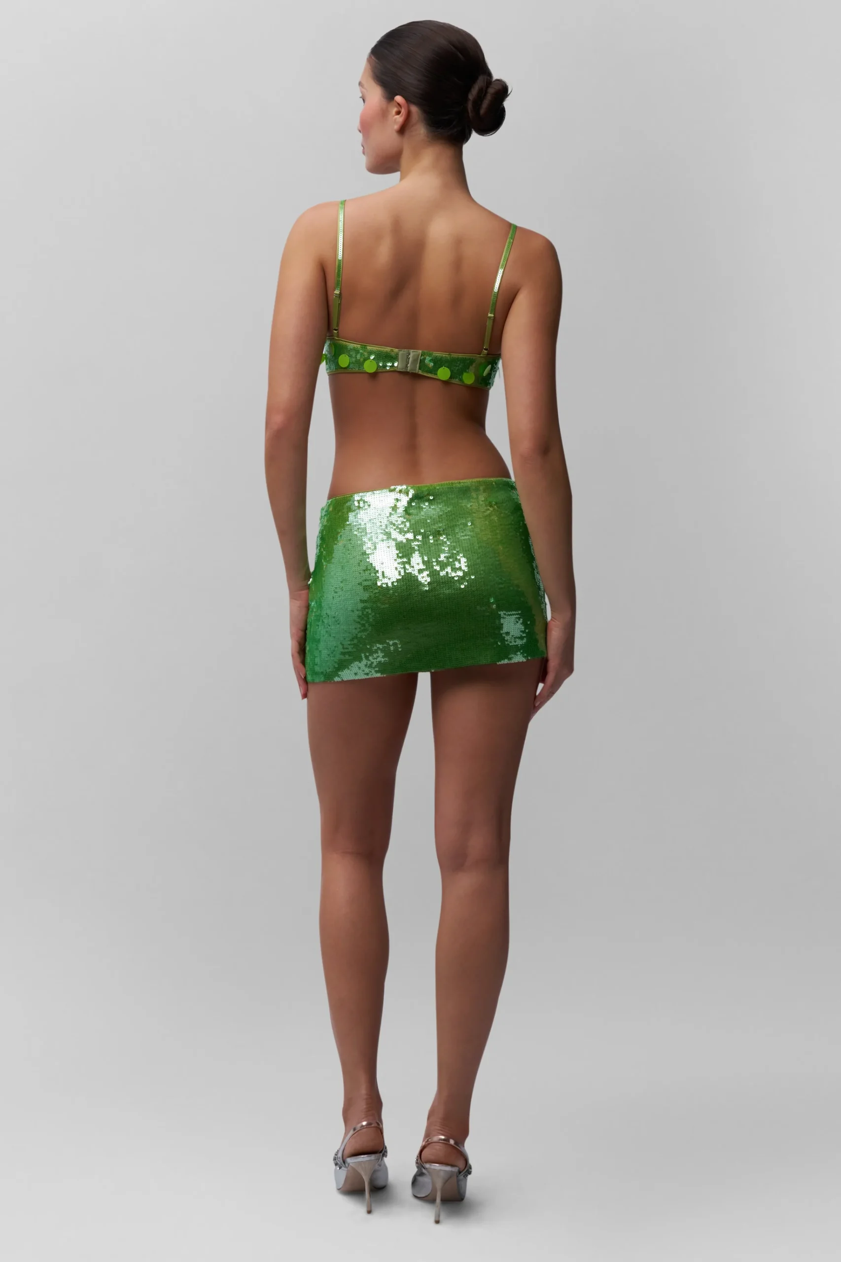 GUIZIO Sequin Mini Skirt- Mini Skirts|Skirts