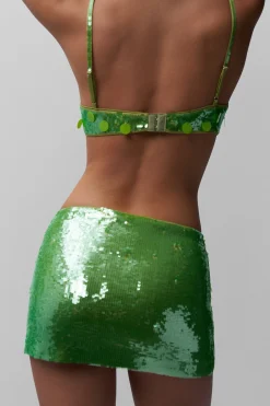 GUIZIO Sequin Mini Skirt- Mini Skirts|Skirts