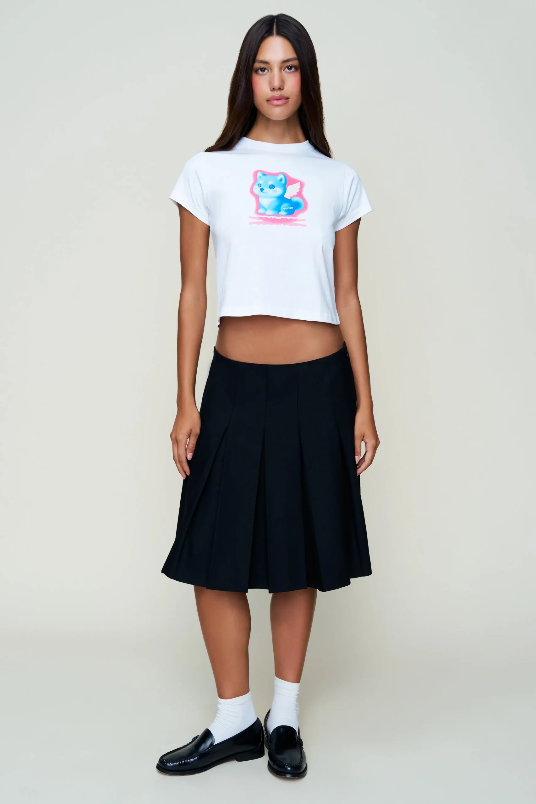 GUIZIO Shiba Graphic Tee- Tees|Tops