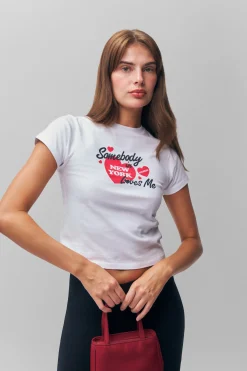 GUIZIO Shrunken Tee NY- Tees|Short Sleeve Tops