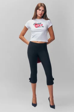 GUIZIO Shrunken Tee NY- Tees|Short Sleeve Tops