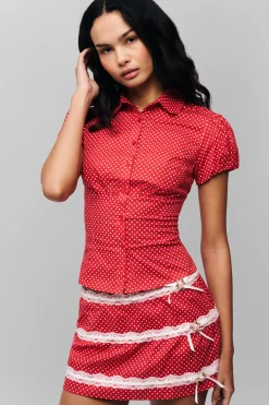 GUIZIO Simone Mini Skirt- Mini Skirts|Skirts