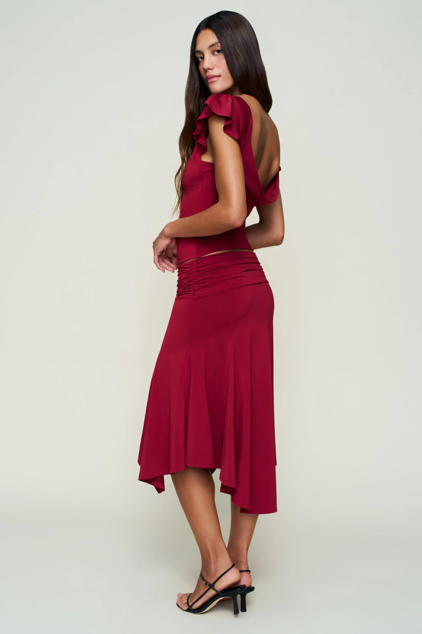 GUIZIO Soffiano Top- Short Sleeve Tops|Tops
