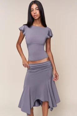 GUIZIO Soffiano Top- Short Sleeve Tops|Tops