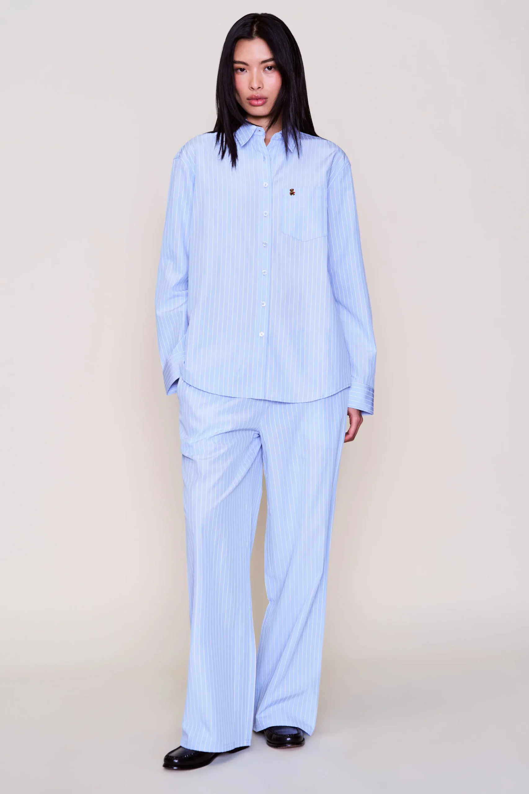 GUIZIO Stripe Lounge Pant- Pants