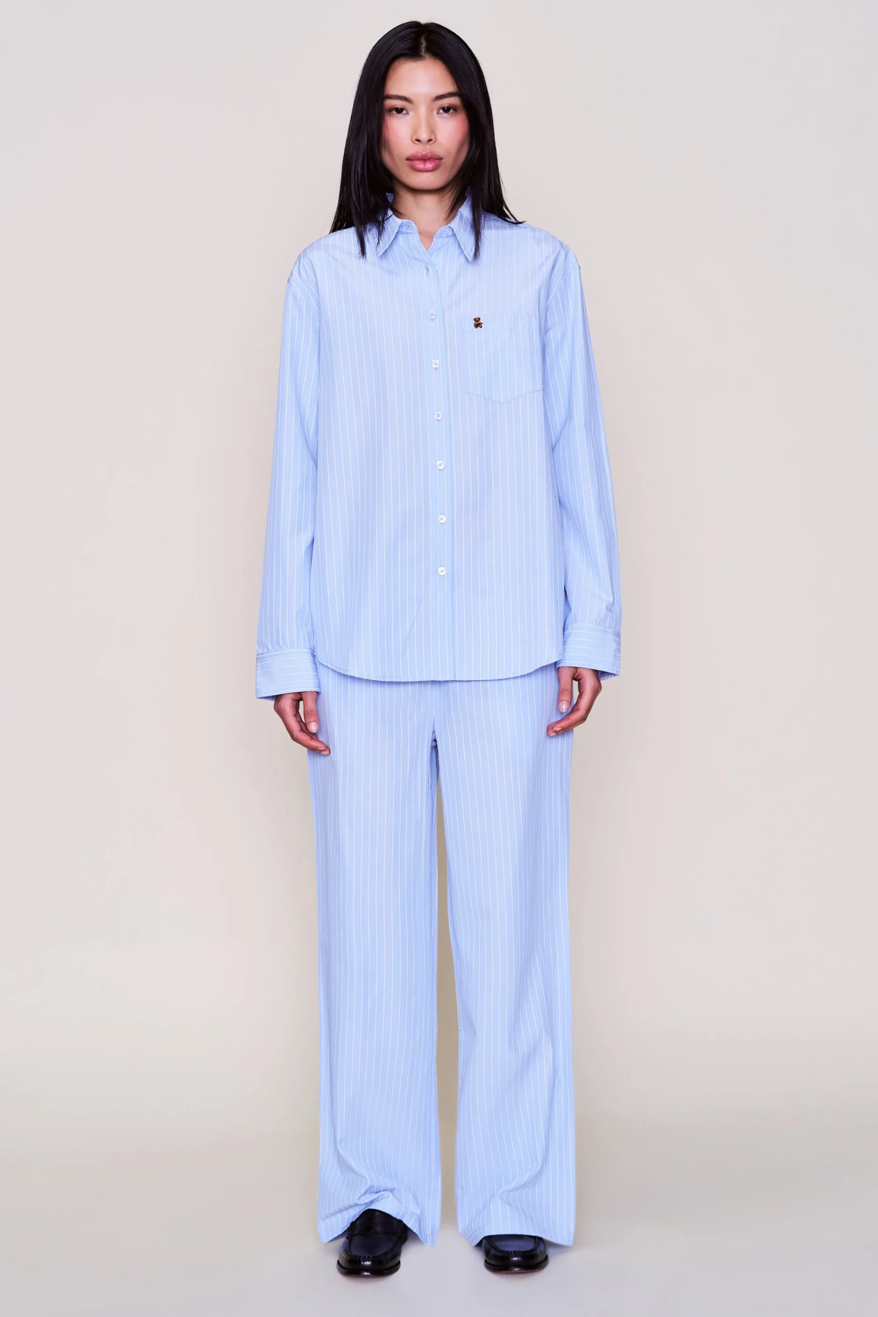 GUIZIO Stripe Lounge Pant- Pants